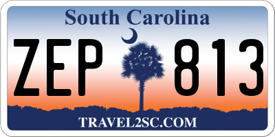 SC license plate ZEP813