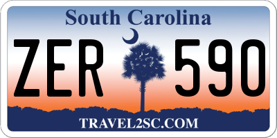 SC license plate ZER590