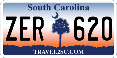SC license plate ZER620