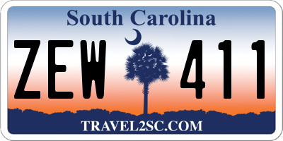 SC license plate ZEW411