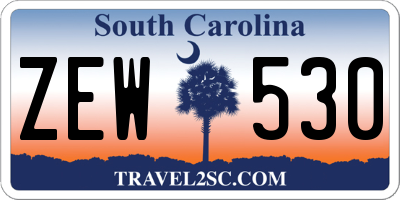 SC license plate ZEW530