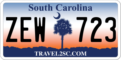 SC license plate ZEW723