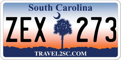 SC license plate ZEX273