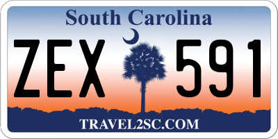 SC license plate ZEX591