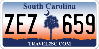 SC license plate ZEZ659