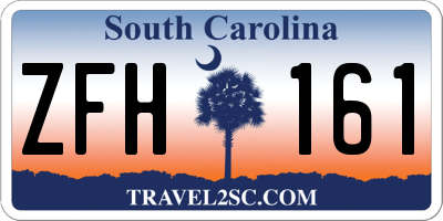 SC license plate ZFH161