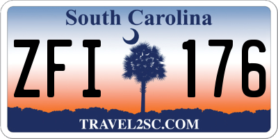 SC license plate ZFI176