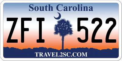 SC license plate ZFI522