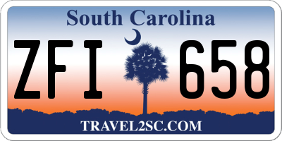 SC license plate ZFI658