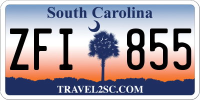 SC license plate ZFI855