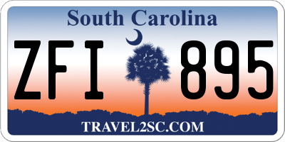 SC license plate ZFI895