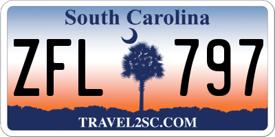 SC license plate ZFL797