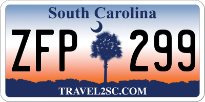 SC license plate ZFP299