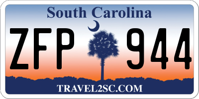 SC license plate ZFP944