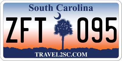 SC license plate ZFT095