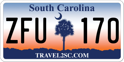 SC license plate ZFU170