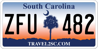 SC license plate ZFU482