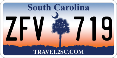SC license plate ZFV719