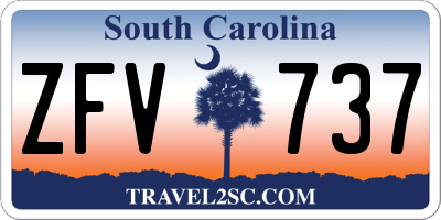 SC license plate ZFV737