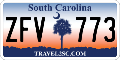 SC license plate ZFV773