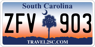 SC license plate ZFV903