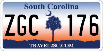 SC license plate ZGC176