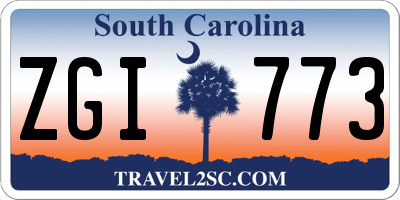 SC license plate ZGI773