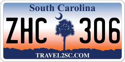 SC license plate ZHC306