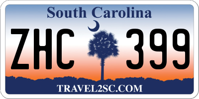 SC license plate ZHC399