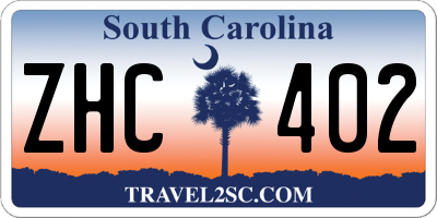 SC license plate ZHC402