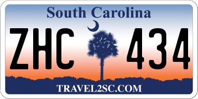 SC license plate ZHC434