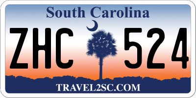 SC license plate ZHC524