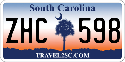 SC license plate ZHC598