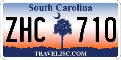 SC license plate ZHC710