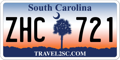 SC license plate ZHC721