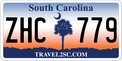 SC license plate ZHC779