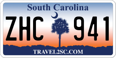 SC license plate ZHC941