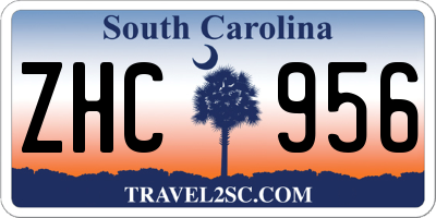 SC license plate ZHC956
