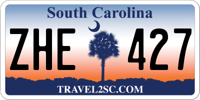 SC license plate ZHE427