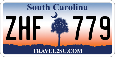 SC license plate ZHF779