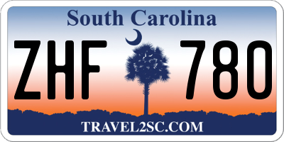 SC license plate ZHF780