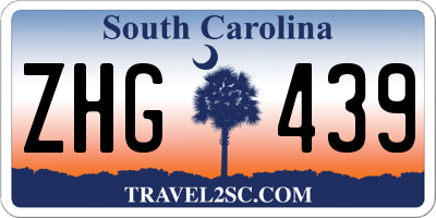 SC license plate ZHG439