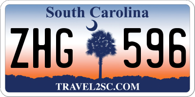 SC license plate ZHG596