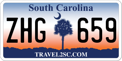 SC license plate ZHG659