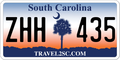 SC license plate ZHH435