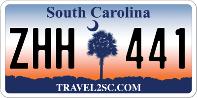 SC license plate ZHH441
