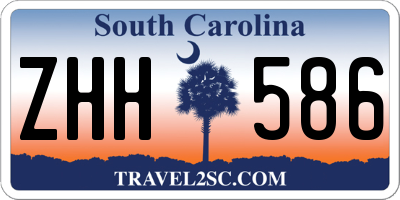 SC license plate ZHH586
