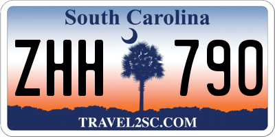 SC license plate ZHH790
