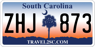 SC license plate ZHJ873