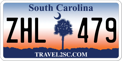 SC license plate ZHL479